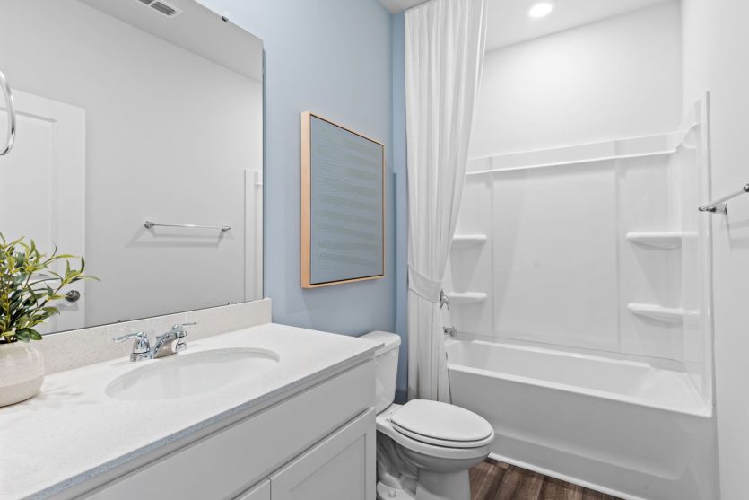 Guest Bathroom. Model Home Representation.
