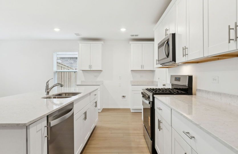 Spacious kitchen with abundant cabinet space