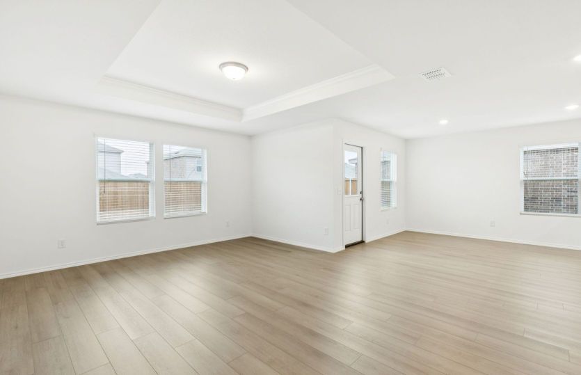 Open concept living areas