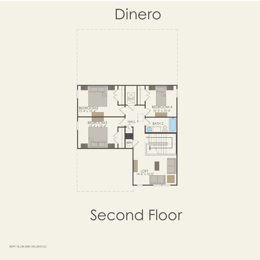 Second Floor 4 br / 2.5 ba