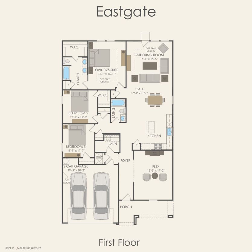 First Floor 3 br / 2 ba