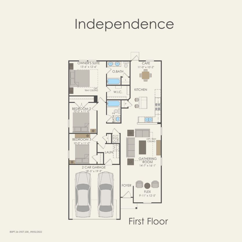 First Floor 3 br / 2 ba