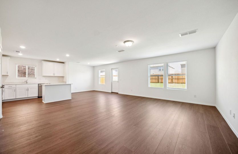 Spacious gathering room *photos are not of actual home, some features vary