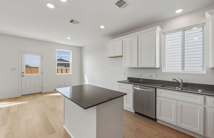 Kitchen Open to Dining Space