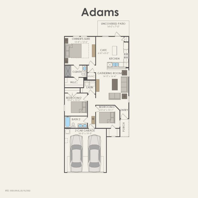 First Floor 3 br / 2 ba