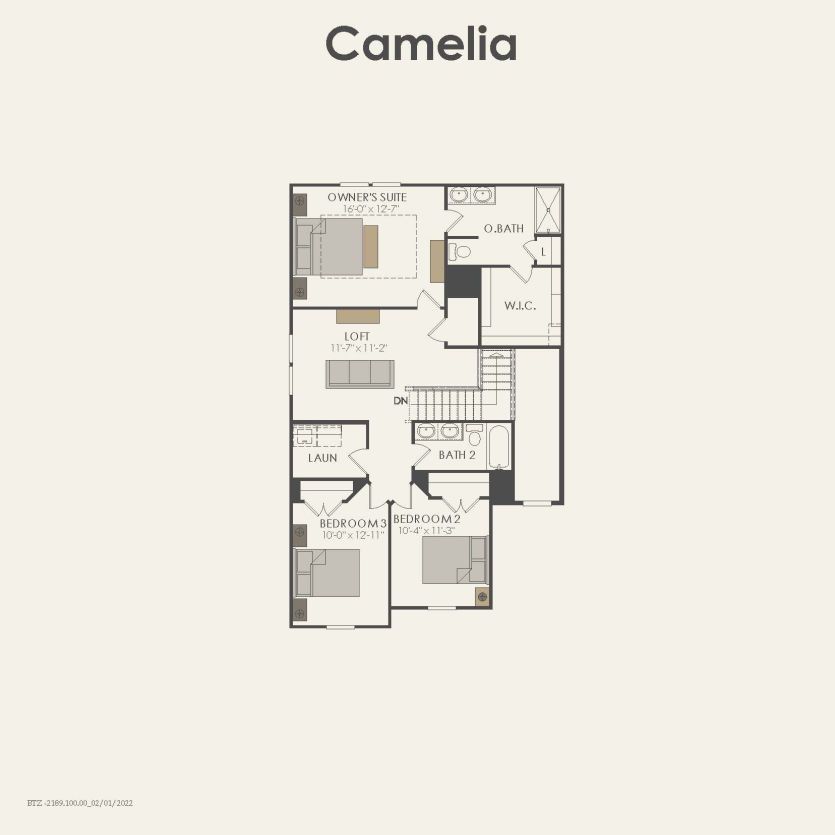 Second Floor 3 br / 2.5 ba