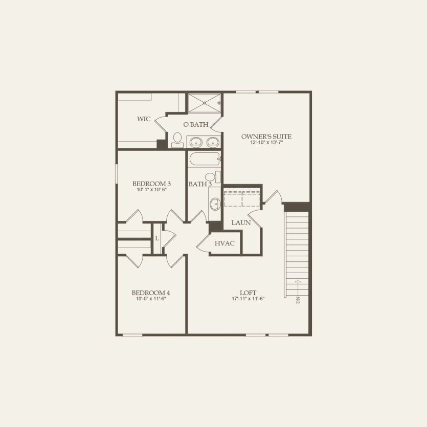Second Floor 4 br / 3 ba