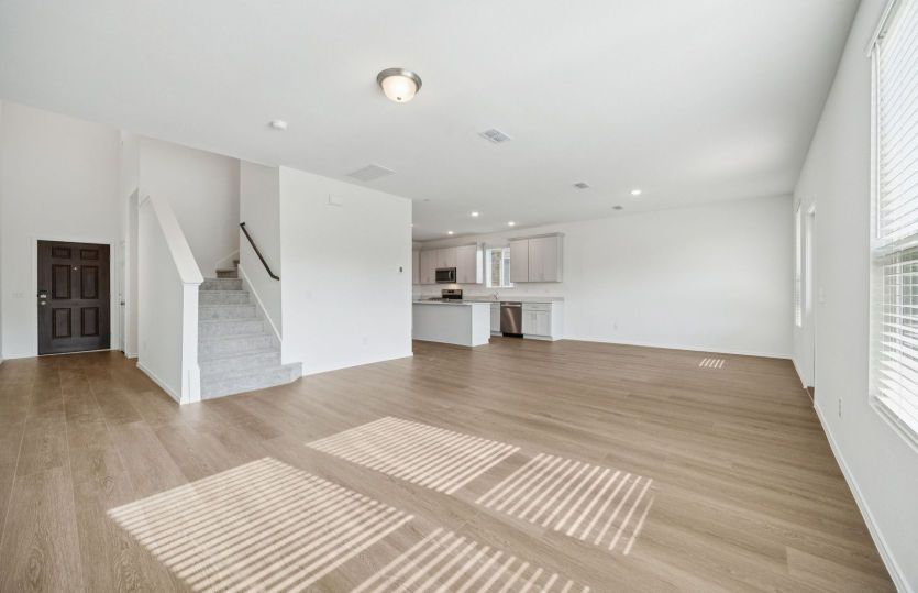 Open-concept throughout home