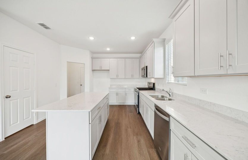 Spacious kitchen with abundant cabinet space