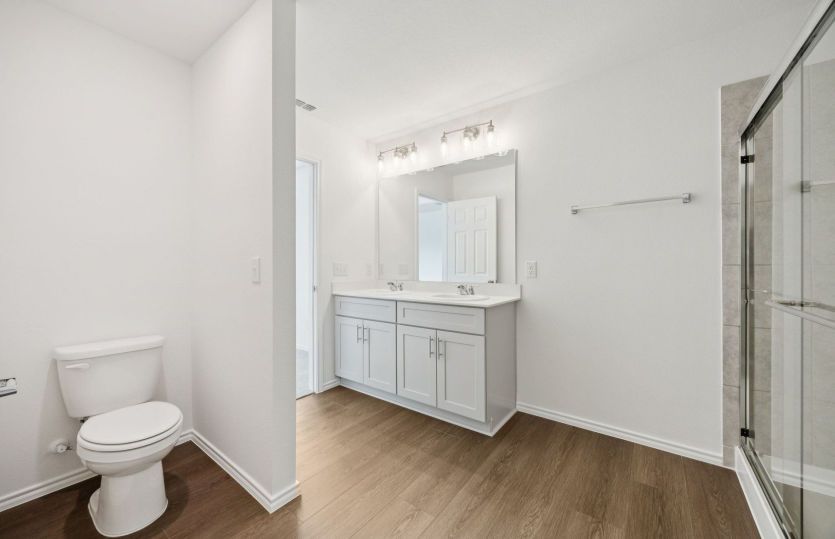 Spacious owner's bath