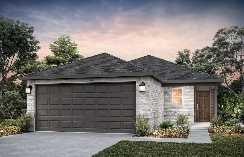 The Adams, a 1-story new construction home showing Home Exterior W