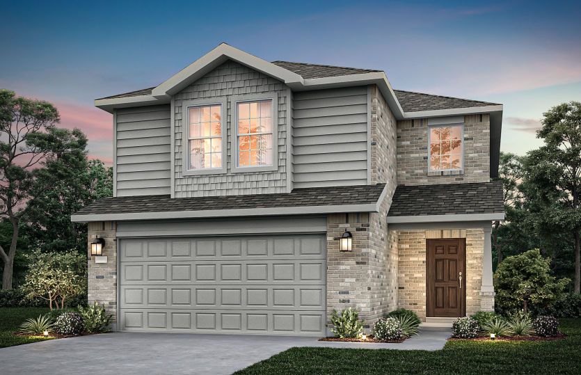 The Springfield, a 2-story new home showing Home Exterior W