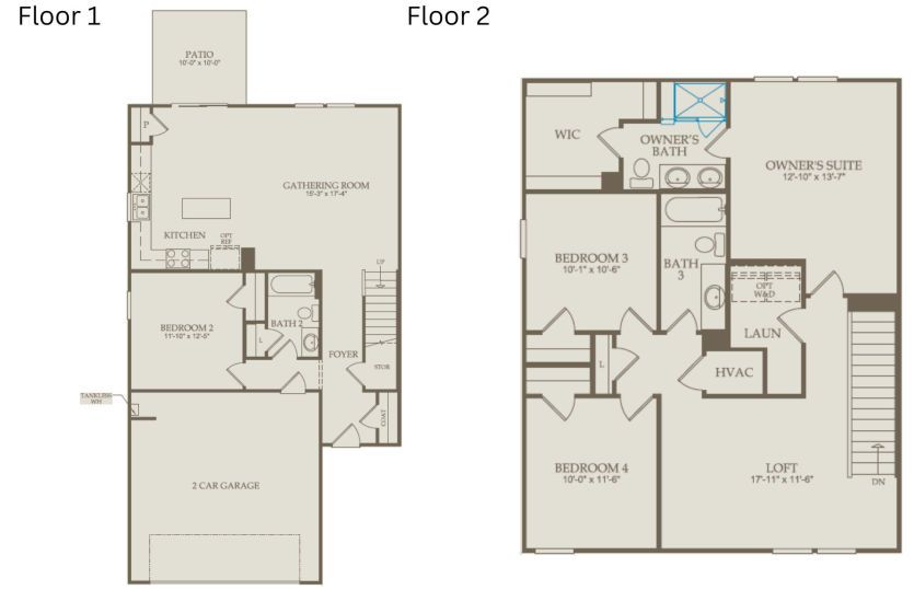 Floor Plan Level 1 & Level 2