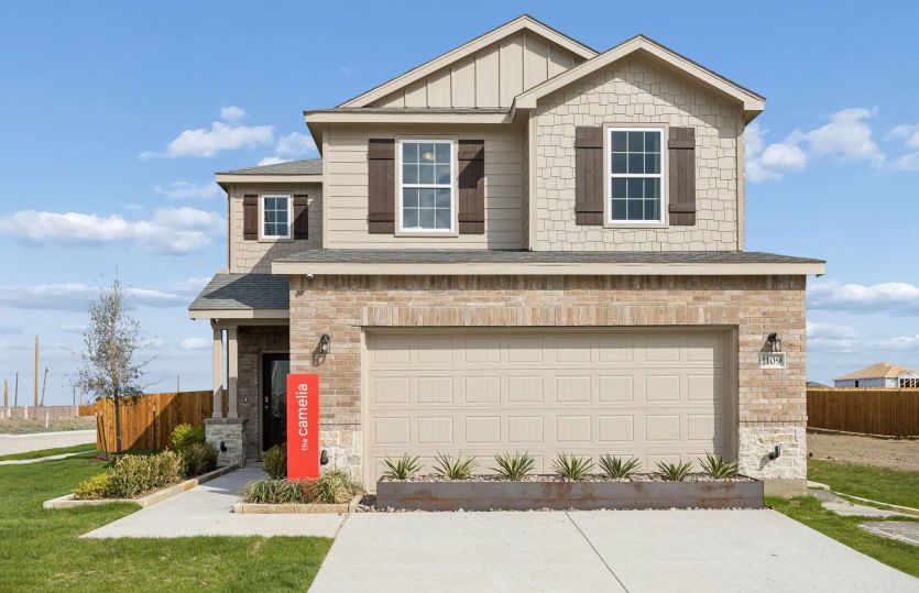 The Camelia, a two-story home with 2-car garage