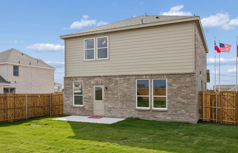 Backyard with patio