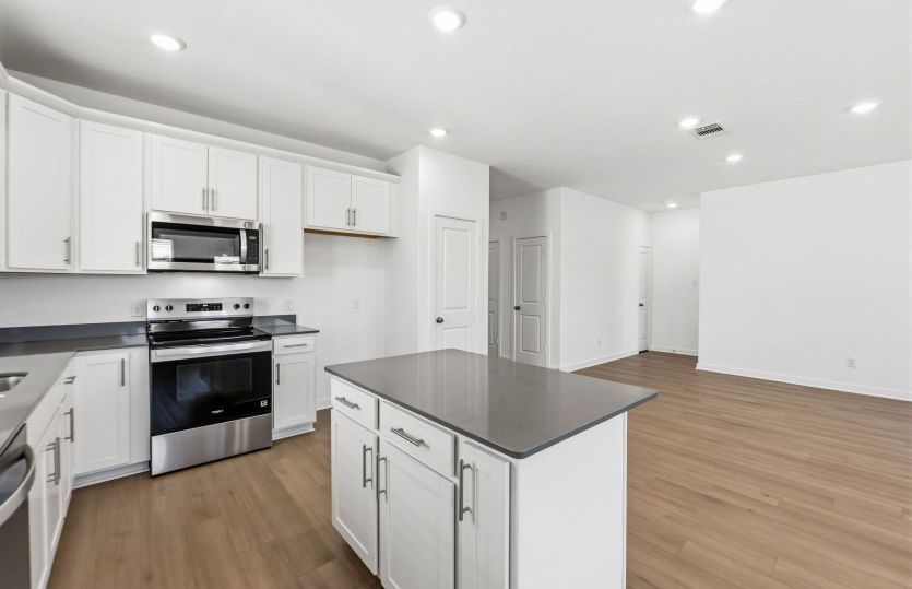Kitchen Open to Gathering Space