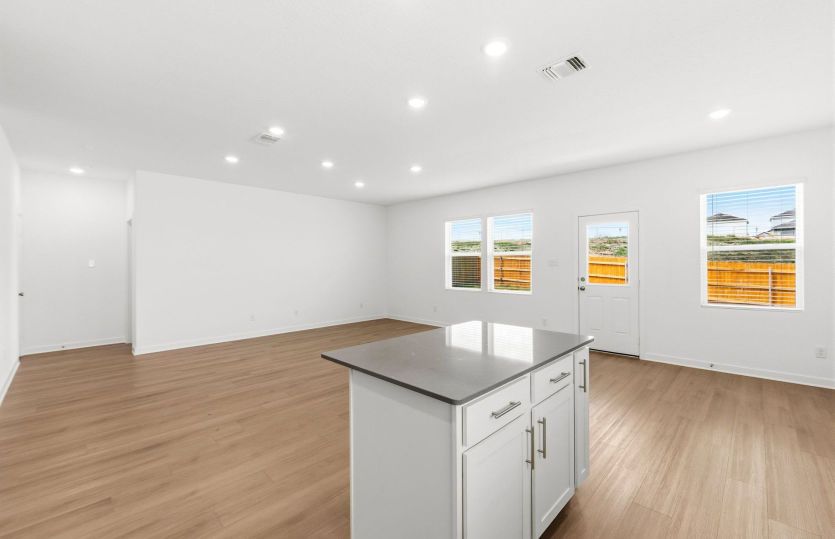 Kitchen Open to Gathering Space