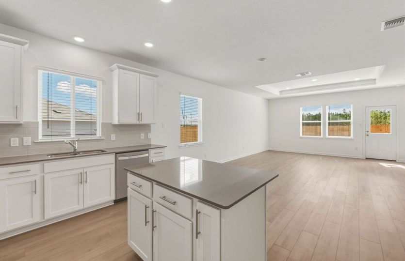 Kitchen Open to Gathering Space