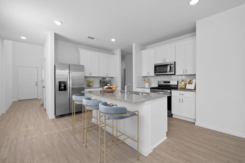 Virtually staged Kitchen