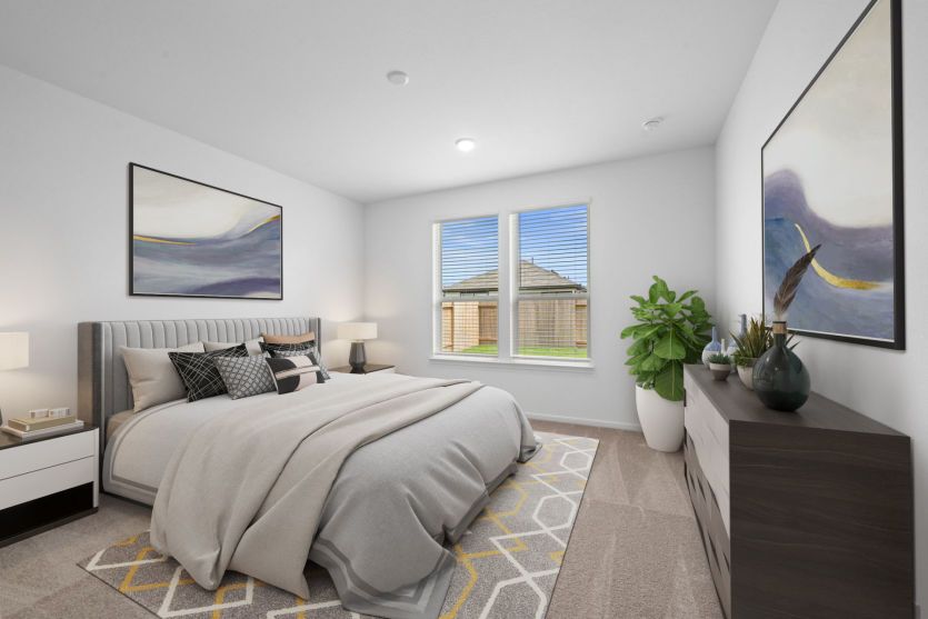 Virtually staged Owner's Suite