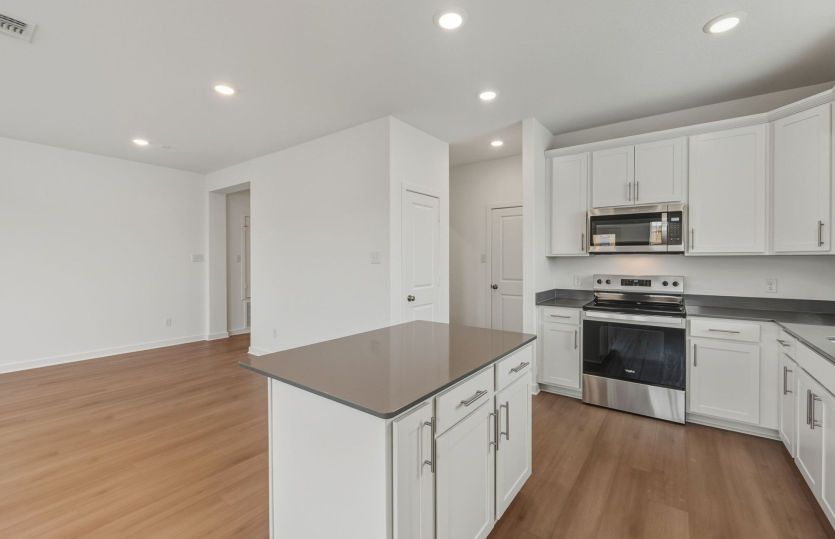 Kitchen Open to Gathering Space