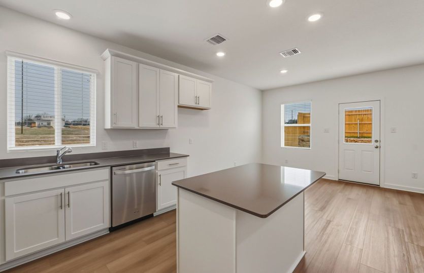 Kitchen Open to the Dining Space