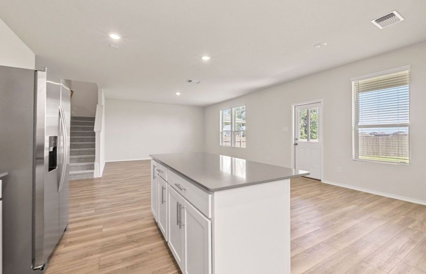Kitchen Open to the Gathering Space