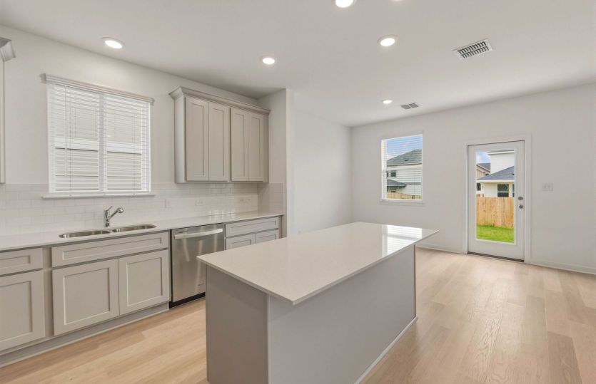 Kitchen Open to the Dining Area