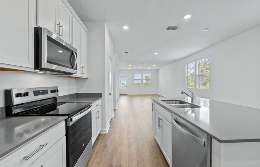 Kitchen Open to the Gathering Space