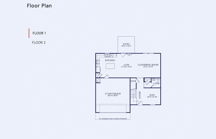 Osprey Floor Plan, Quick Move-In Home, Floor 1