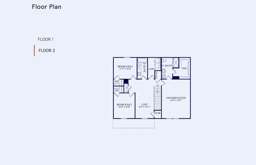 Osprey Floor Plan, Quick Move-In Home, Floor 2
