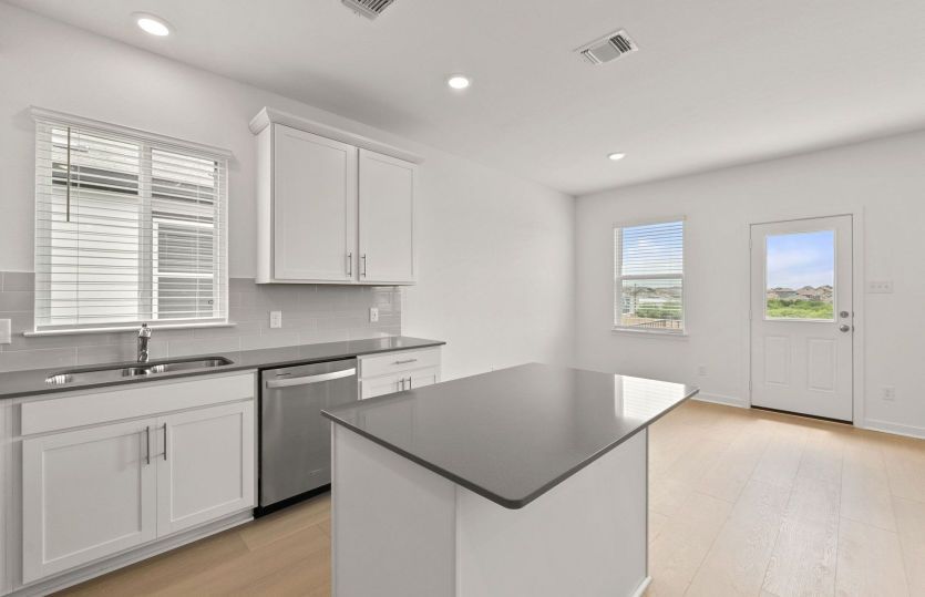 Kitchen Open to the Dining Space