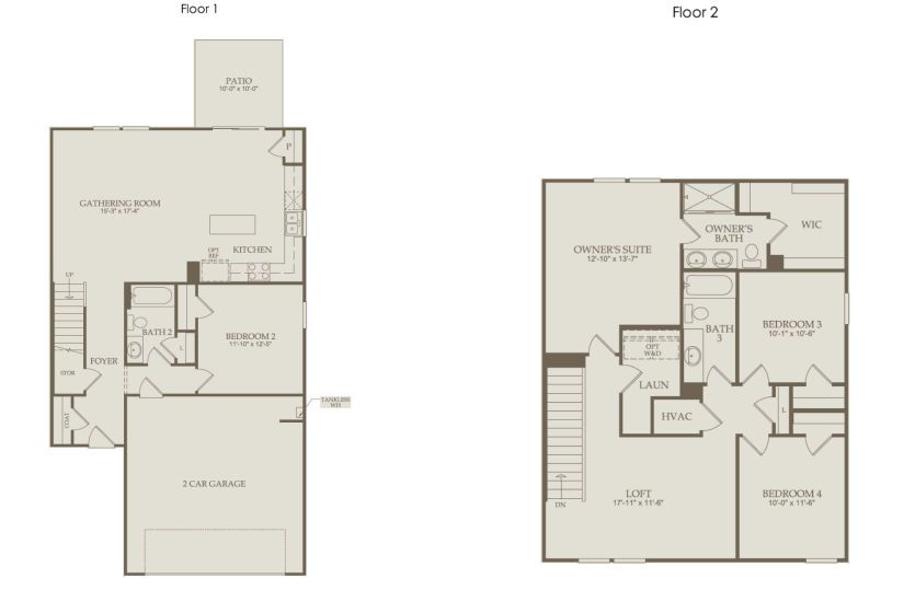 Floor Plan Level 1 & Level 2