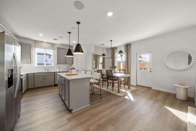 Sandalwood Model-Open Kitchen and Dining Area