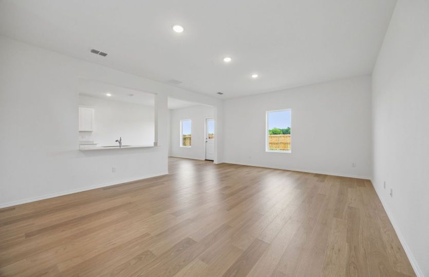 Open concept gathering room