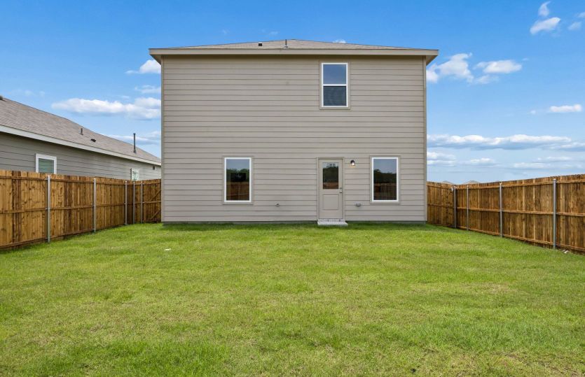 Large backyard