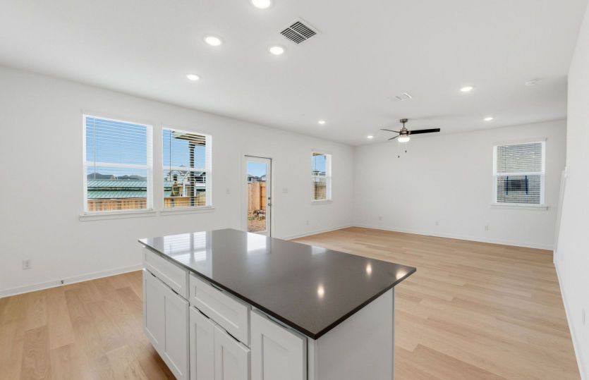 Kitchen Open to the Gathering Space