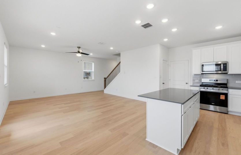 Kitchen Open to the Gathering Space