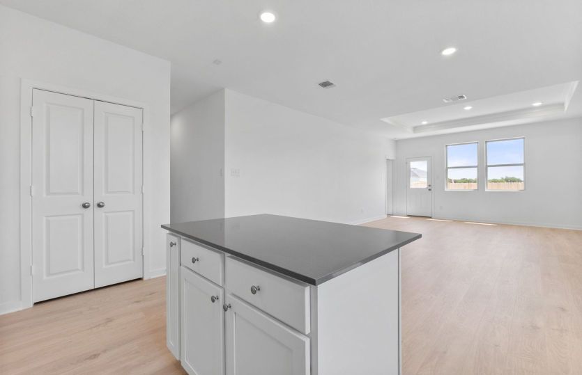 Representational Photo-Kitchen Open to the Gathering Space