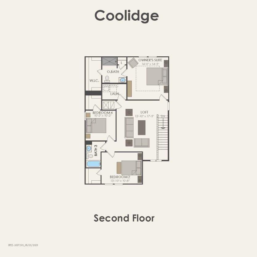 Second Floor 4 br / 3 ba