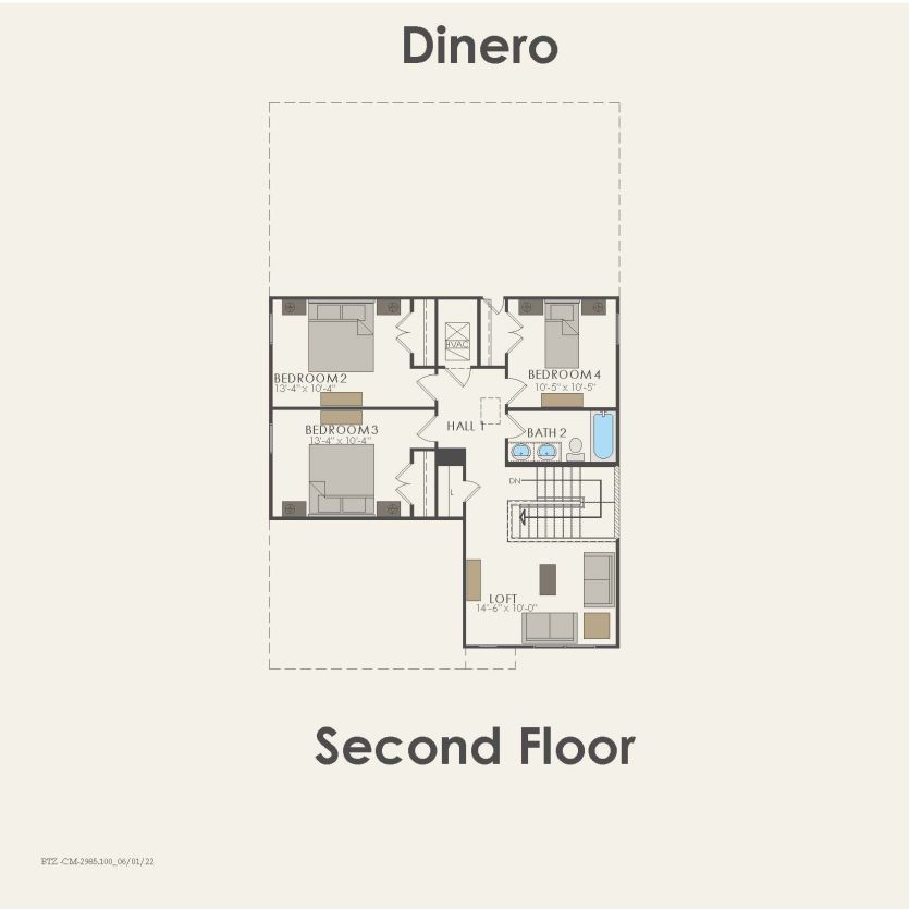 Second Floor 4 br / 2.5 ba