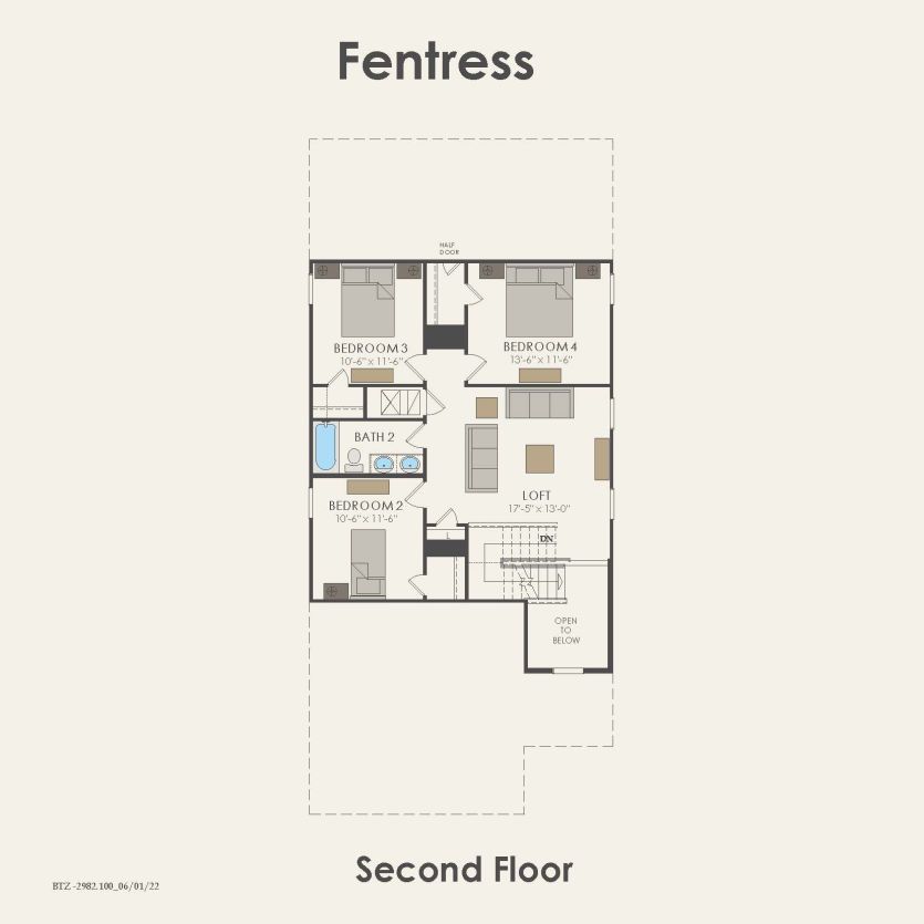 Second Floor 4 br / 2.5 ba