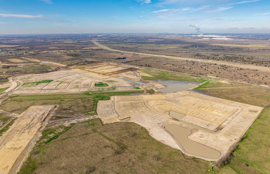 Aerial view of community