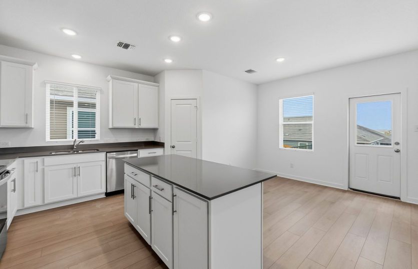 Kitchen Open to the Dining Area