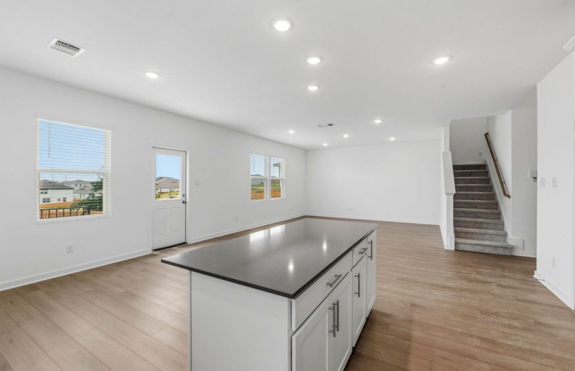 Kitchen Open to the Gathering Space