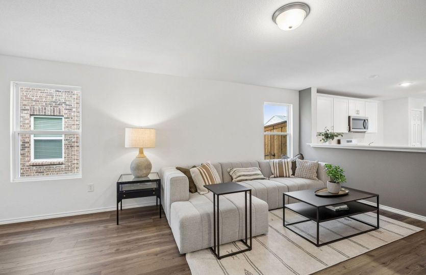 Beautiful flooring throughout home *model representation