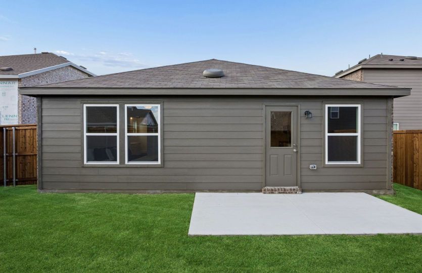 Spacious backyard *model representation