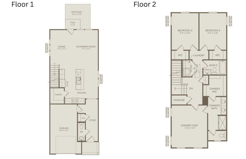 Floor Plan Level 1 and Level 2