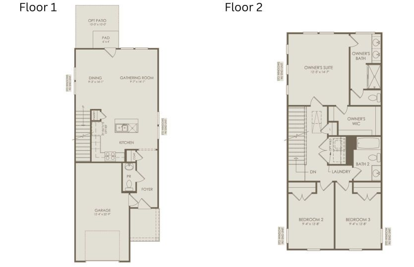 Floor Plan Level 1 and Level 2