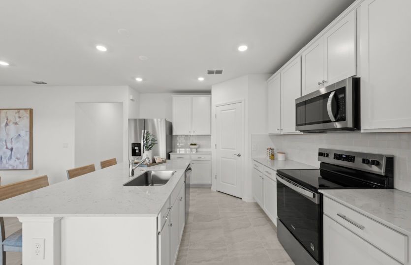 Kitchen with center island